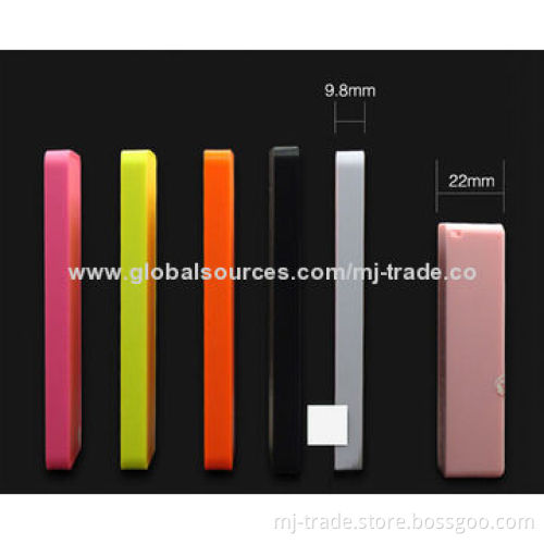 Ultra-thin power bank for MP3, iPhone, Samsung, MP4, iPad